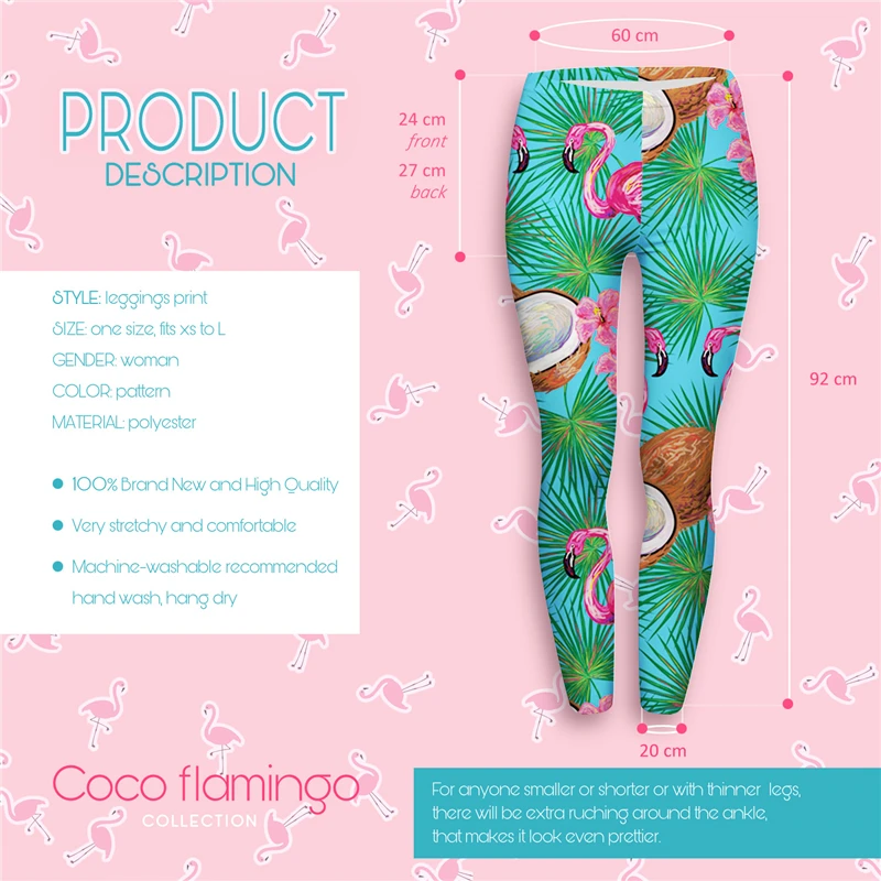 Кокосовой пальмы печати Для женщин леггинсы Фитнес дышащие пот, быстро высыхает Легинсы Высокие эластичные брюки для девочек