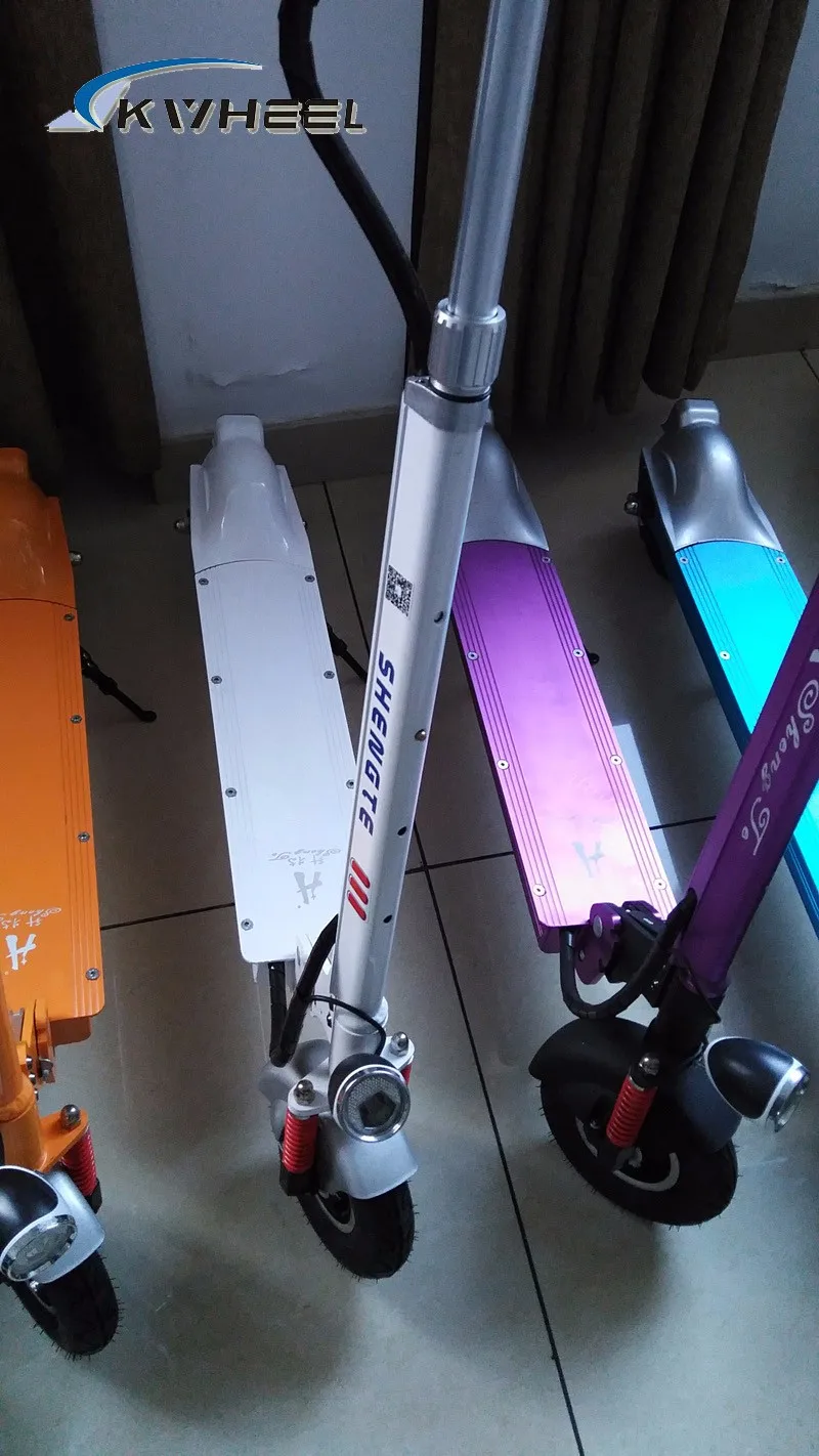 Excellent 2017 Shengte 36V 21A Two Wheel Electric Scooter colorful long mileage E-Scooter 4