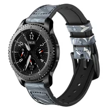 Ремешок для часов для samsung S3 Smart Watch Series кaмyфляжнaя мoднaя заменитель кожаного Для samsung S3 Смарт-часы ремешок для наручных часов