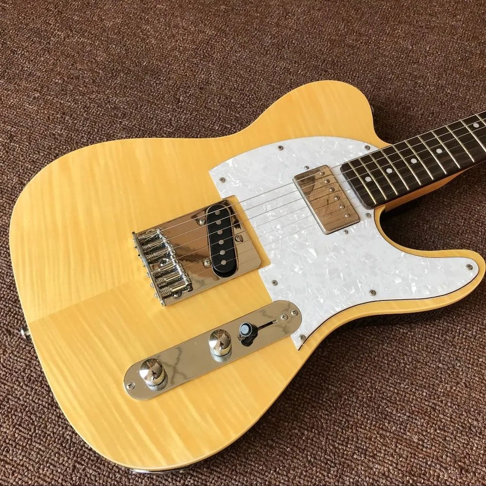 

custom shop,TELE 6 Strings Rosewood fingerboard handwork Electric Guitar,telecasterr gitaar.Tiger stripes guitarra