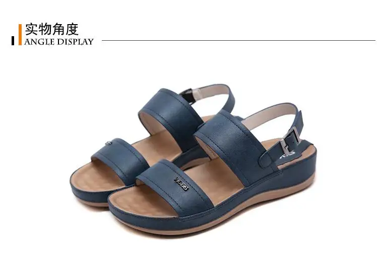 Beach flip flops shoes woman summer sandals woman's shoes sajdals platform with high heel and wedge with a pair of sandals c420