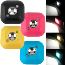 CANSHOU LED Night Light Dual Induction PIR Infrared Motion Sensor Lamp Magnetic Infrared Cabinet Stairs Light Emergency Lights
