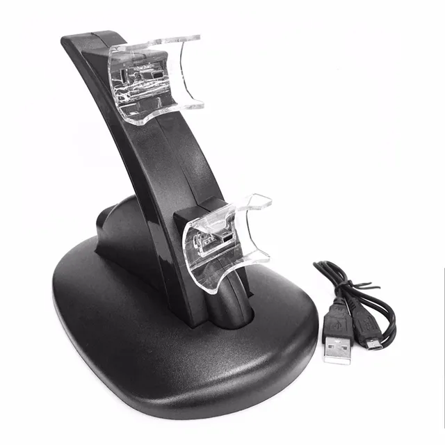 Cheap Onleny Black LED Light Quick Dual USB Charging Dock Stand Charger For PlayStation 3 For PS3 Controller Console Hot sale Cheap Onleny Black LED Light Quick Dual USB Charging Dock Stand Charger For PlayStation 3 For PS3 Controller Console Hot sale