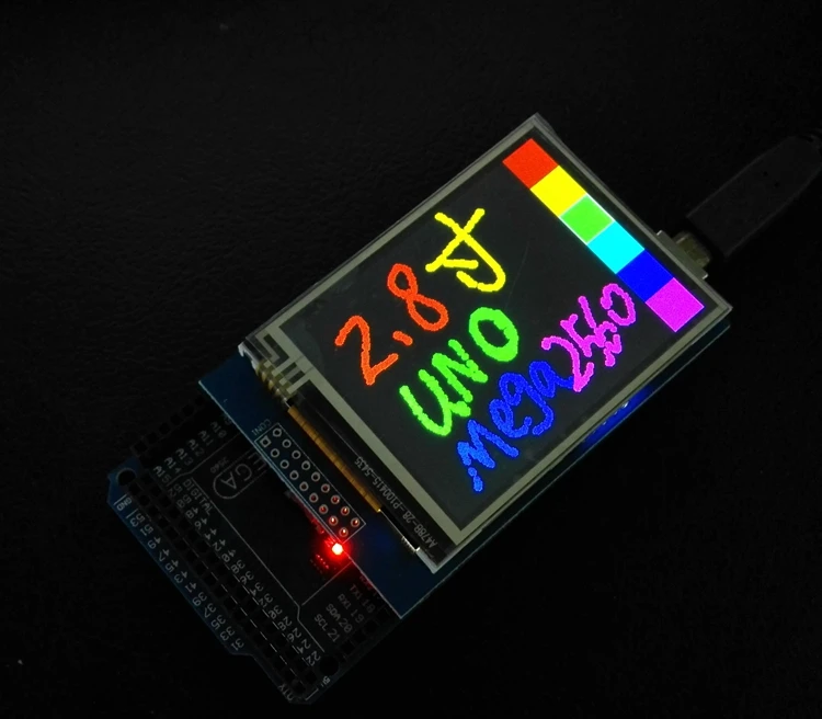 2,8 дюймовый TFT цветной lcd сенсорный экран модуль для Arduino UNO MEGA2560 R3 макетная плата