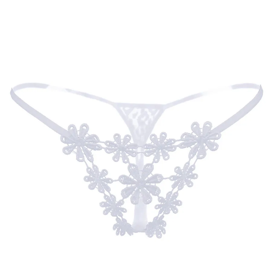 1 PCS New Embroidered Flower Hollow Panties Wild Underwear Sex
