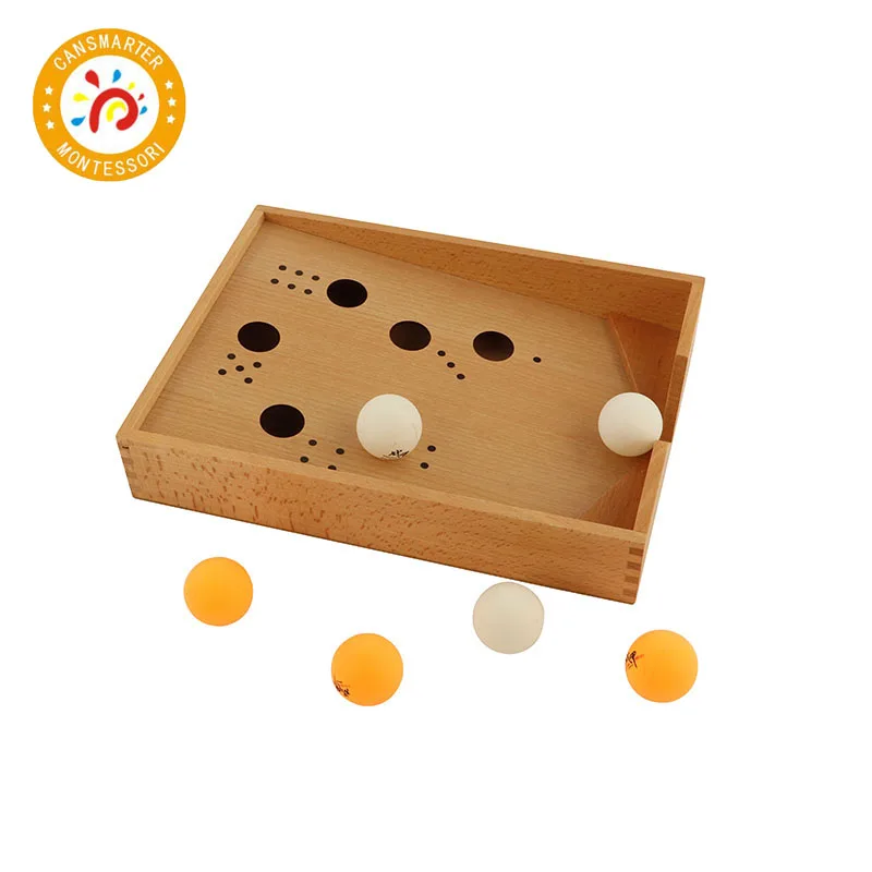  Baby Toy Montessori Wooden Blow Box Table Tennis Children House Toddlers Early Educational Preschoo