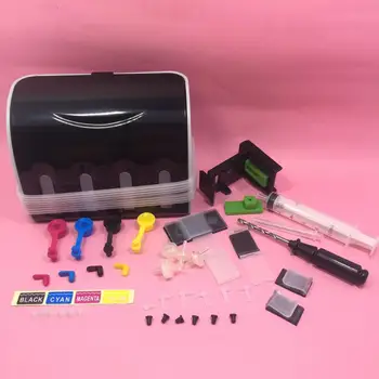 Yotatユニバーサルdiy cissキット4色cissインクタンクアクセサリー交換用のhp 21 22 60 61 56 57 74 75 901 121 300 122 301