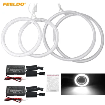 

FEELDO 4Pcs/set Special Car Headlight CCFL Halo Rings Angel Eyes Light For Hyundai Tiburon(00-01) DRL White #FD-3249