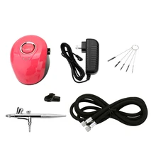 Портативная аэрография набор небольшой спрей дозатор набор воздушных компрессоров искусство Татуировка-картина ремесло DIY торт краска для ногтей спрей украшения