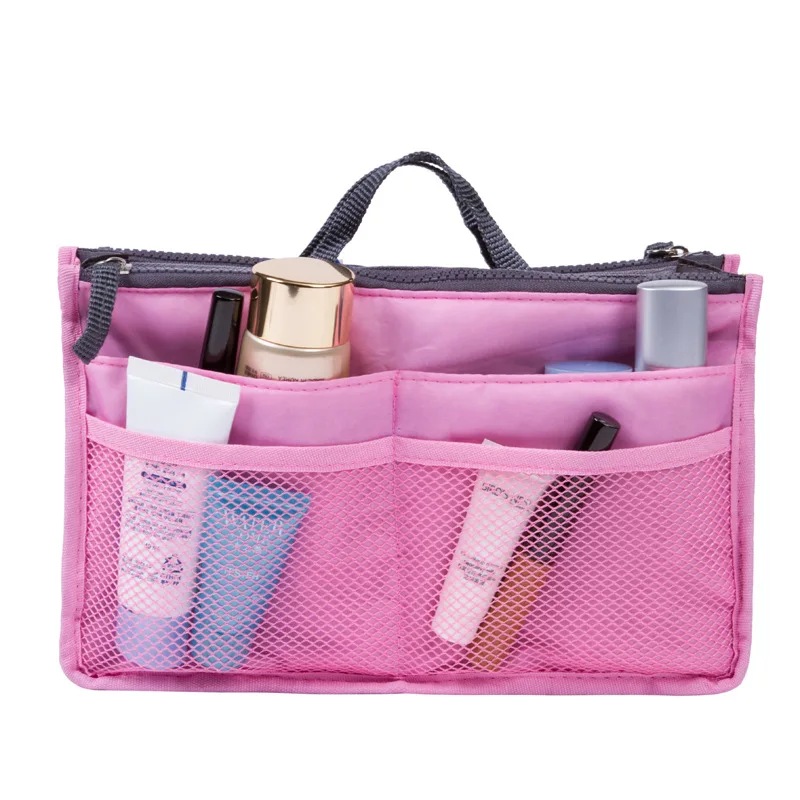 

Case Travel Toiletry Kit Cosmetic Bag Insert Bag Women Organizer Handbag Purse Lady Makeup Pouch Necessair Vanity