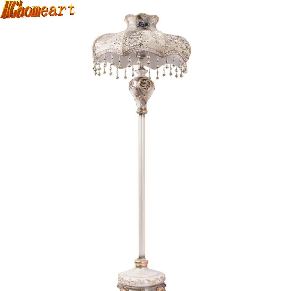 

European Style Retro Style Floor Lamp Antique LED Living Room Bedroom Study Energy Saving Lamp Lighting Decoration