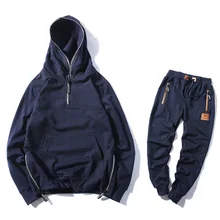 Прямая мужской повседневный спортивный комплект с длинными рукавами Осень Весна топы Мужские комплекты одежды толстовки для пар S-3XL