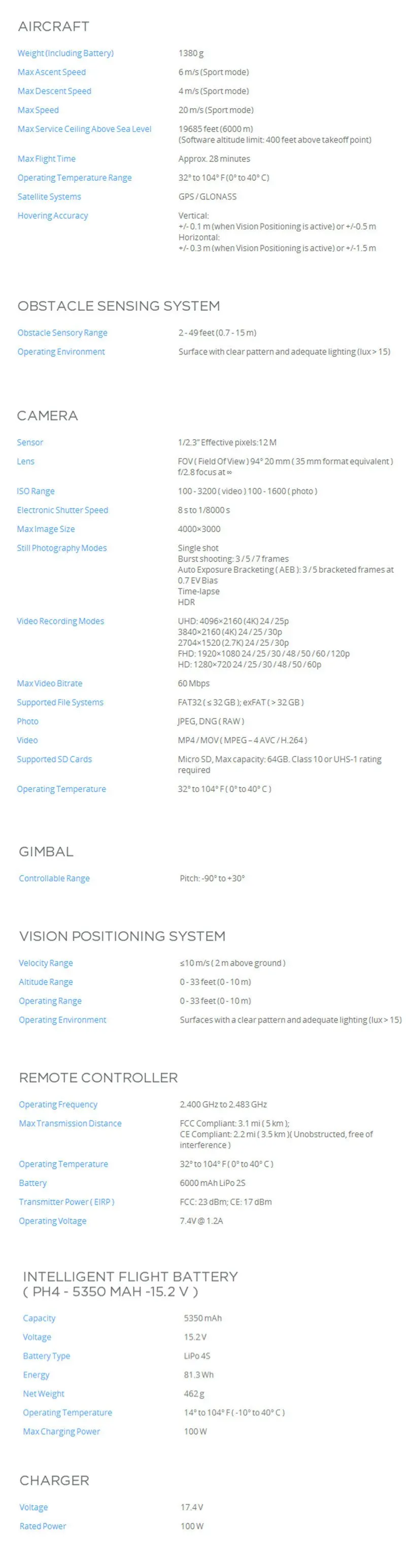 DJI Phantom 4 With 4K HD Camera Avoid Obstacles Automatically RC Quadcopter RTF