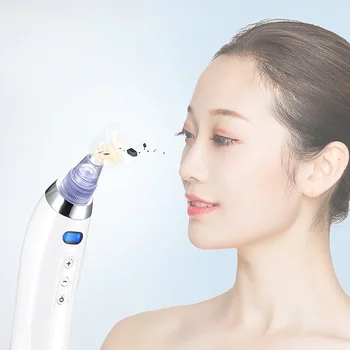 

Electric Blackhead Pore Remover Suction-Electric Exfoliate Deep Cleansing Blackhead Remover Tools with 4 Suction Heads