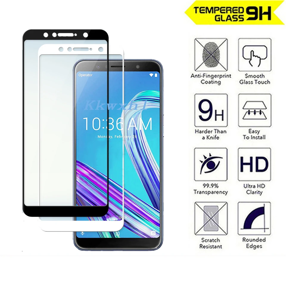 Защитное стекло закаленное 2.5D 9H для ASUS ZenFone Max Pro M1 ZB601KL ZB602KL|Защитные стёкла и