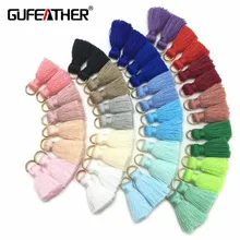 Gufecouro l31/2cm borla/algodão borla bursh/anel de ouro/brinco borlas/acessórios de joias/acessórios/jóias diy