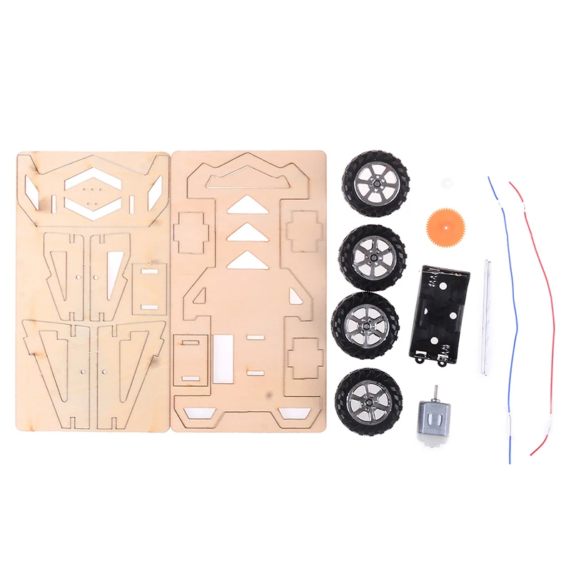 Деревянная сборка автомобиля игрушки DIY Шестерня привод механическая модель строительные наборы сборка игрушка подарок Интерактивная