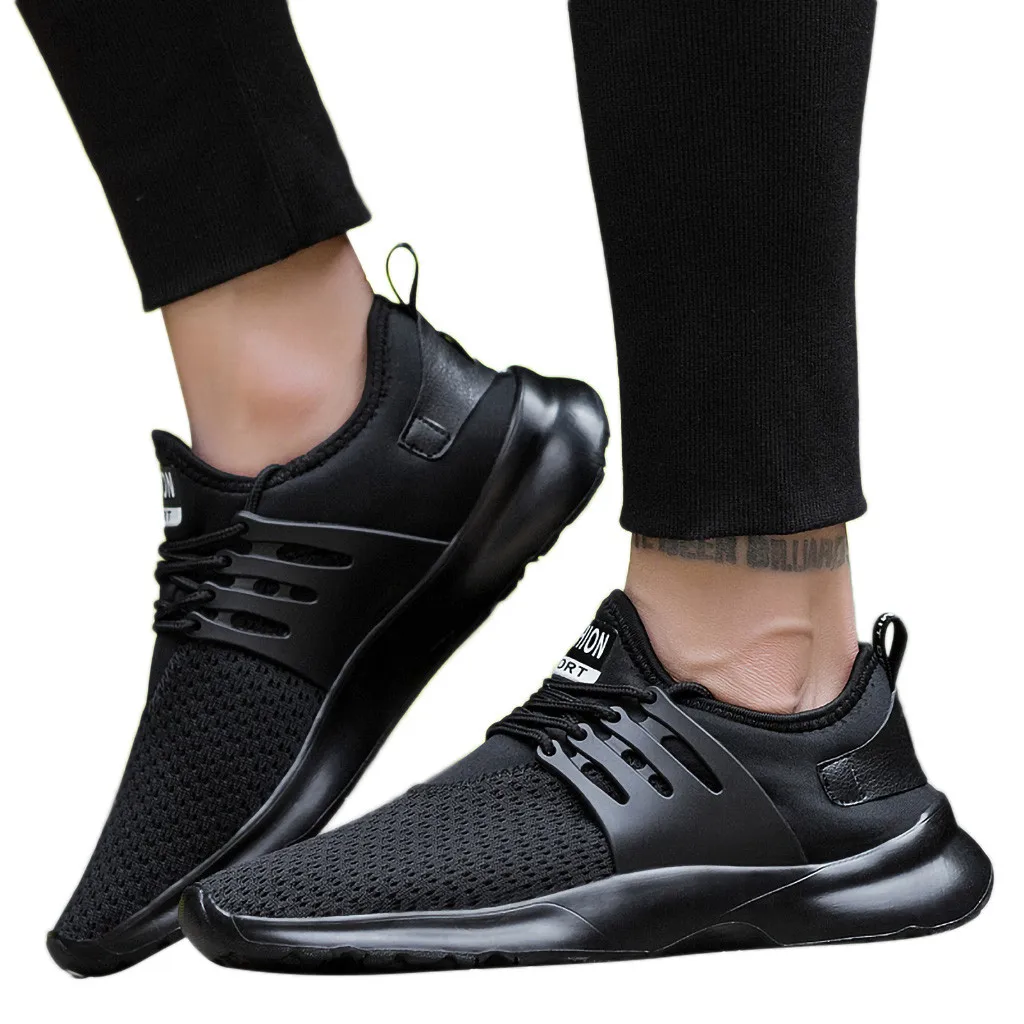 

Summer Men's Sneakers men outdoor soft shoes Men's Casual Sport mesh Breathable solid Flats Shoes Sneaker walk Shoes