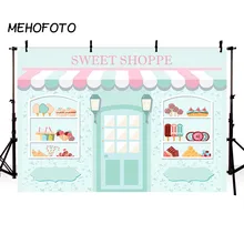 MEHOFOTO конфеты бар фон для фотографии сладкий шопп день рождения тема баннер для украшения вечеринки фон для фотостудии