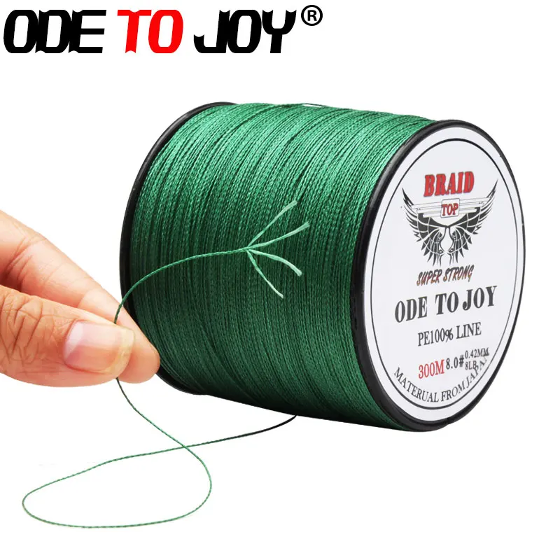 Odetojoy 300 м 4 нити Супер Сильный ЧП Плетеный Рыбалка линии 10 80lb pe линия черный