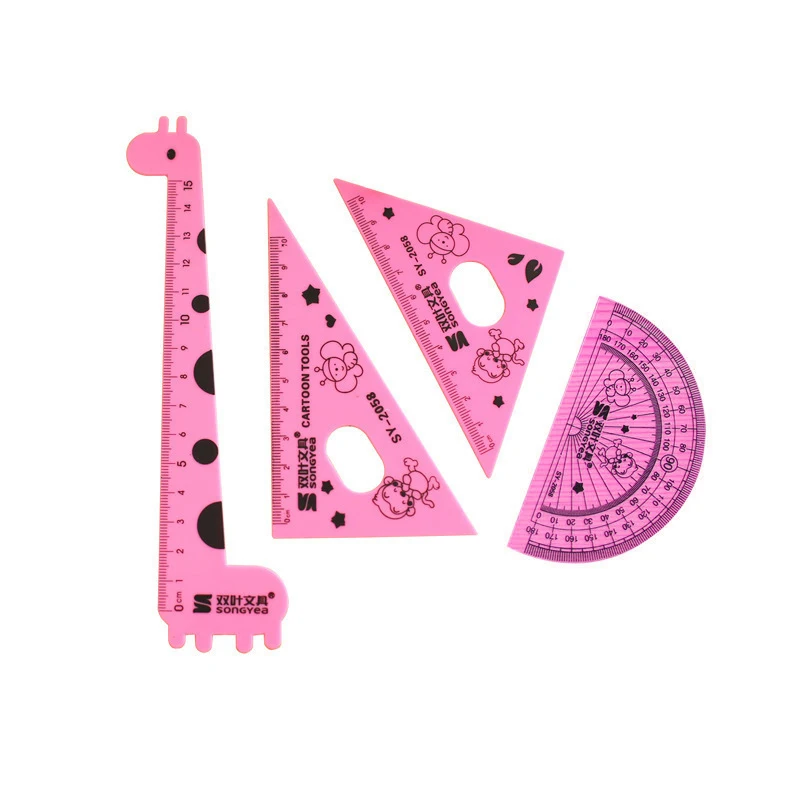 4 шт. милый набор с линейкой жирафа из козла подарок на день рождения для