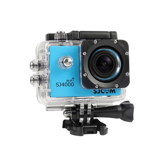 Оригинальная Sjcam Sj4000 WI-FI Спортивная Экшн-камера Камера возможностью погружения на глубину до 30 м Водонепроницаемый Камера 1080 P Высокое разрешение HD, Sj 4000 Цифровая видеокамера Водонепроницаемая камера на шлем Водонепроницаемый pro Камера - Цвет: Синий