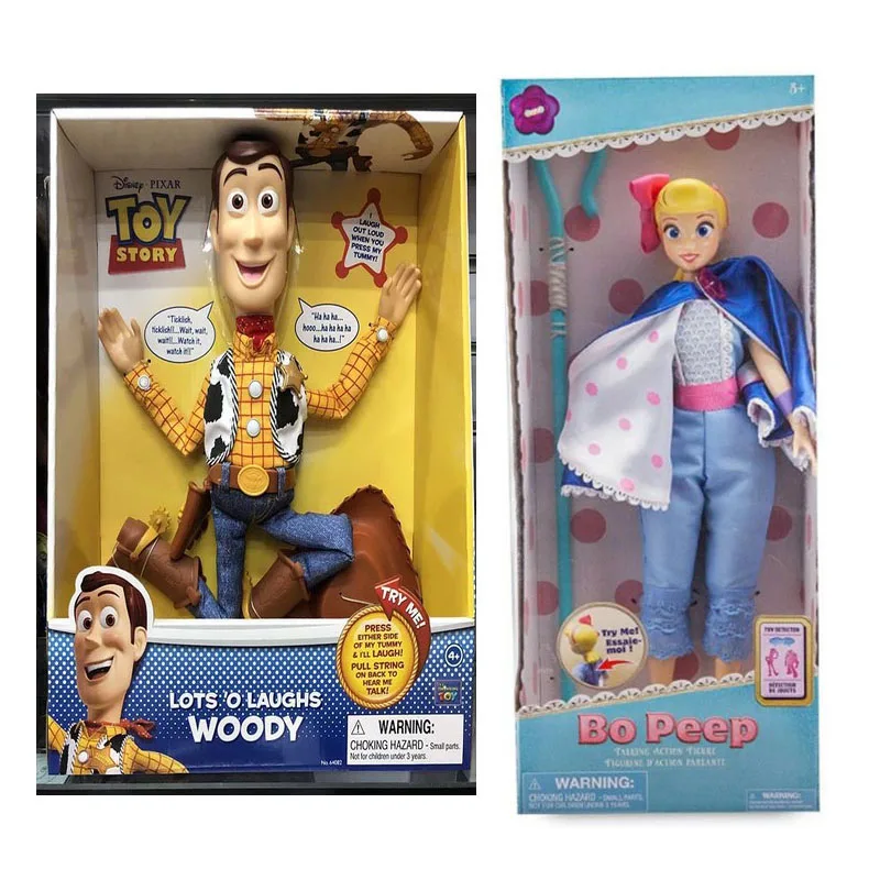 

Toy Story 4 Talking Woody Bo Peep Buzz Lightyear Light Models Anime Toy Story 4 Christmas Gift Collect Dolls for Children