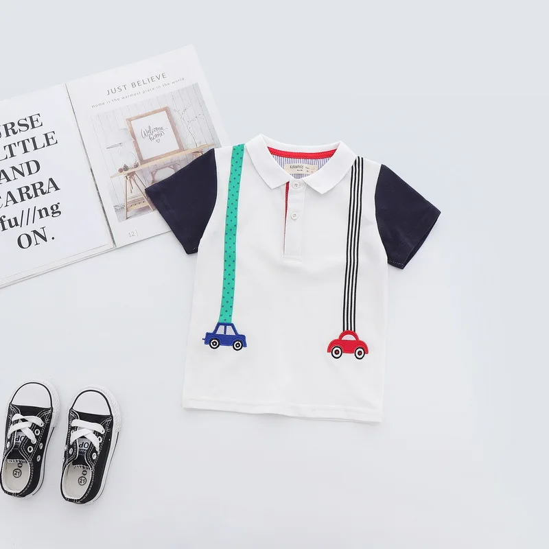Fashion Summer Cotton Baby Boys Short Sleeved T-shirt Printed Children Tees Kids Tops For Age 2-7 Years Old Fashion Summer Cotton Baby Boys Short Sleeved T-shirt Printed Children Tees Kids Tops For Age 2-7 Years Old