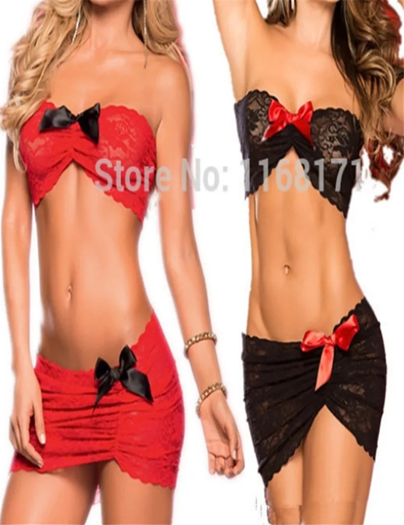 

Women Intimates women's Half Slips Hot Sexy Lace Slip Black Red