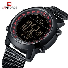 NAVIFORCE повседневные мужские уличные спортивные часы мужские модные водонепроницаемые цифровые часы мужские шагомер калории наручные часы Reloj Hombre
