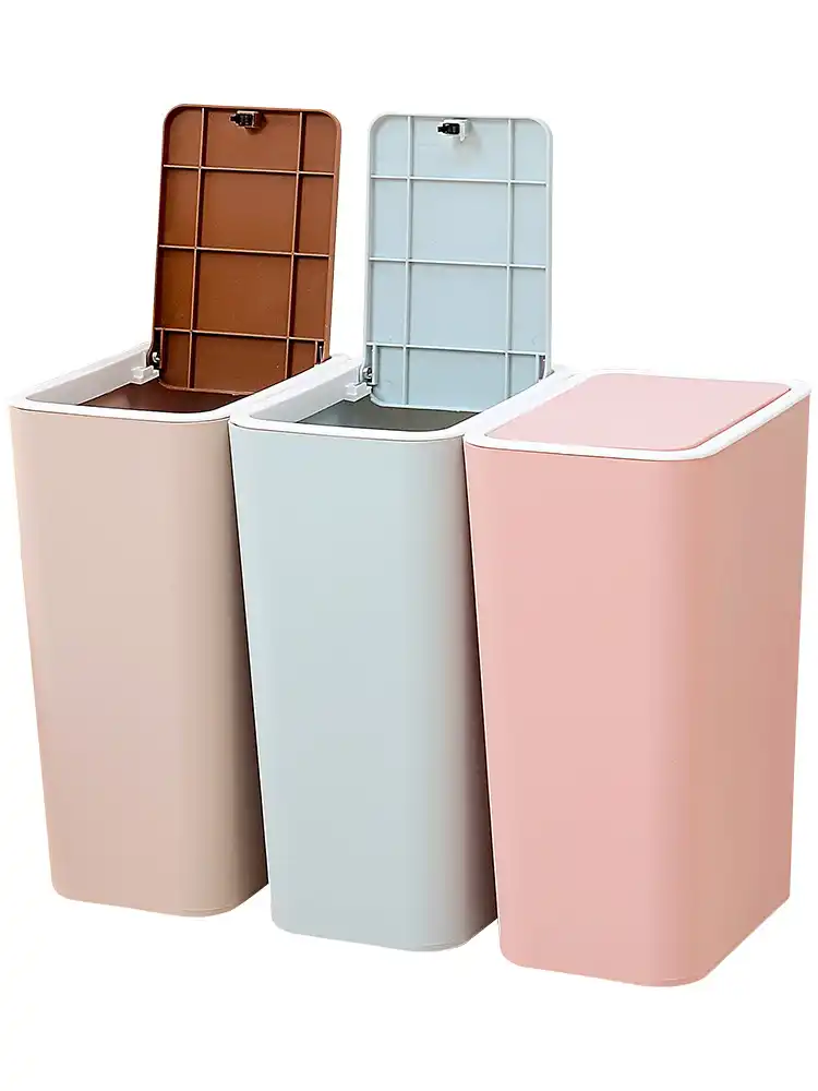 Kitchen Trash Cans Recycle Bin Cubo Basura Reciclaje Cube Garbage Recycling Living Room Waste Press The Cover Garbage Bin Storage Boxes Bins Aliexpress