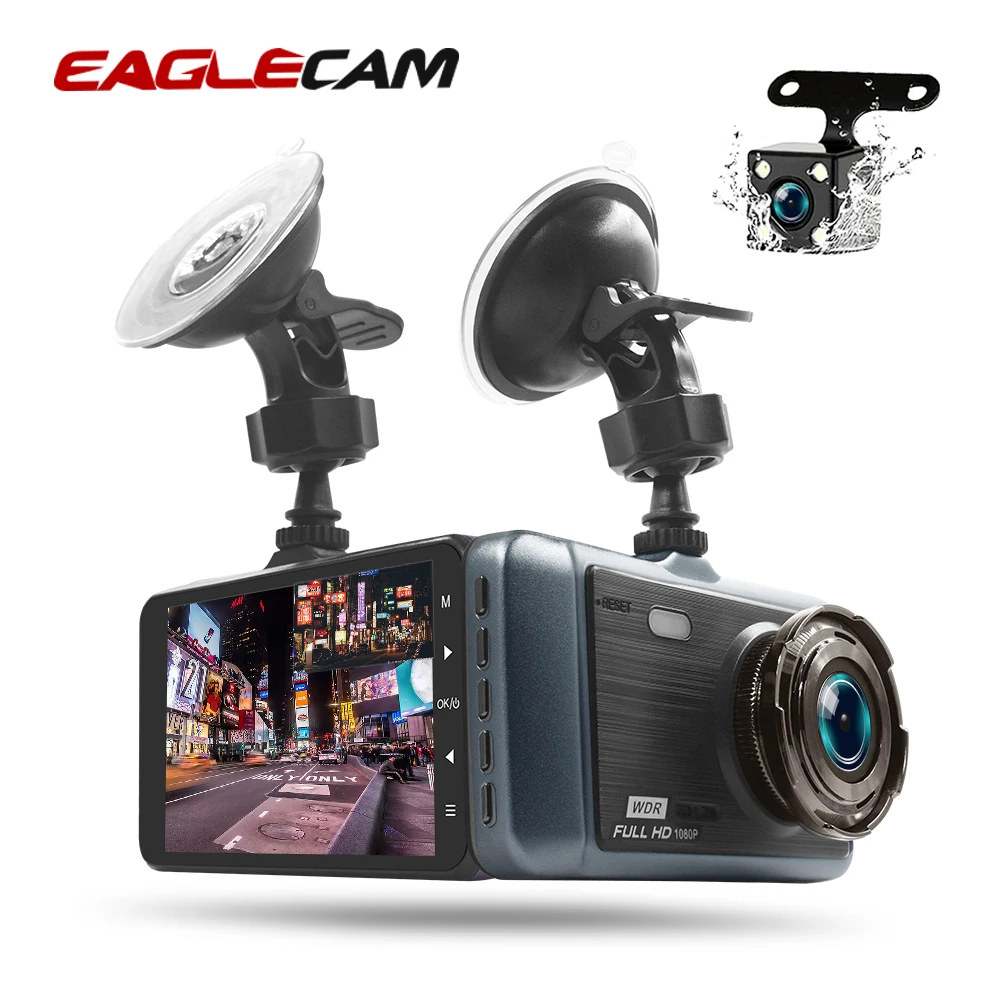 4 inch IPS Screen Car DVR Mirror Dvrs Camera HD 1080P Rear View Two Lens GT500 Video Recorder Dash Cam Night version | Автомобили и