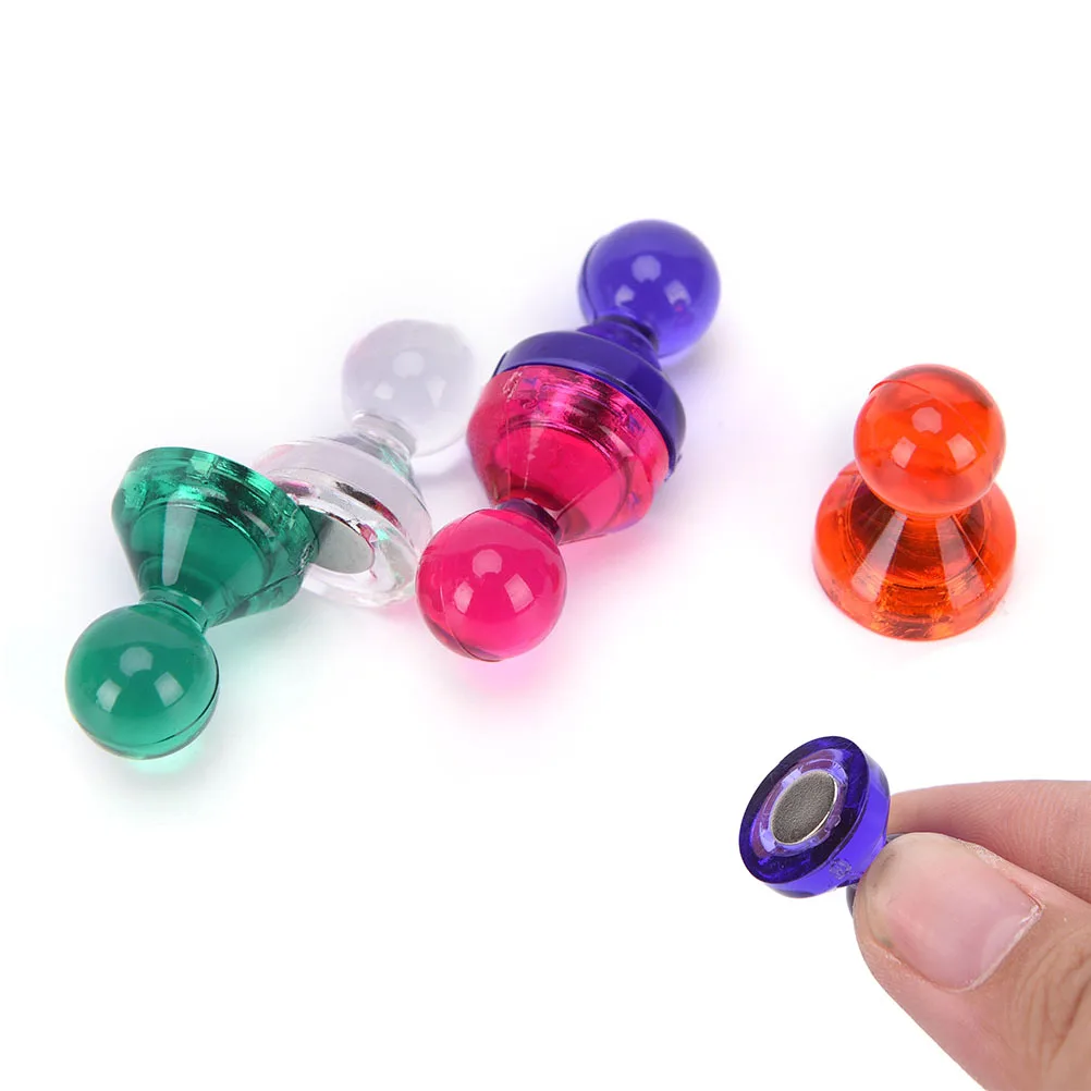 

DIY Colored Magnetic Fridge Whiteboard Strong Thumbtacks Neodymium Noticeboard Skittle Pin Magnets Random Color