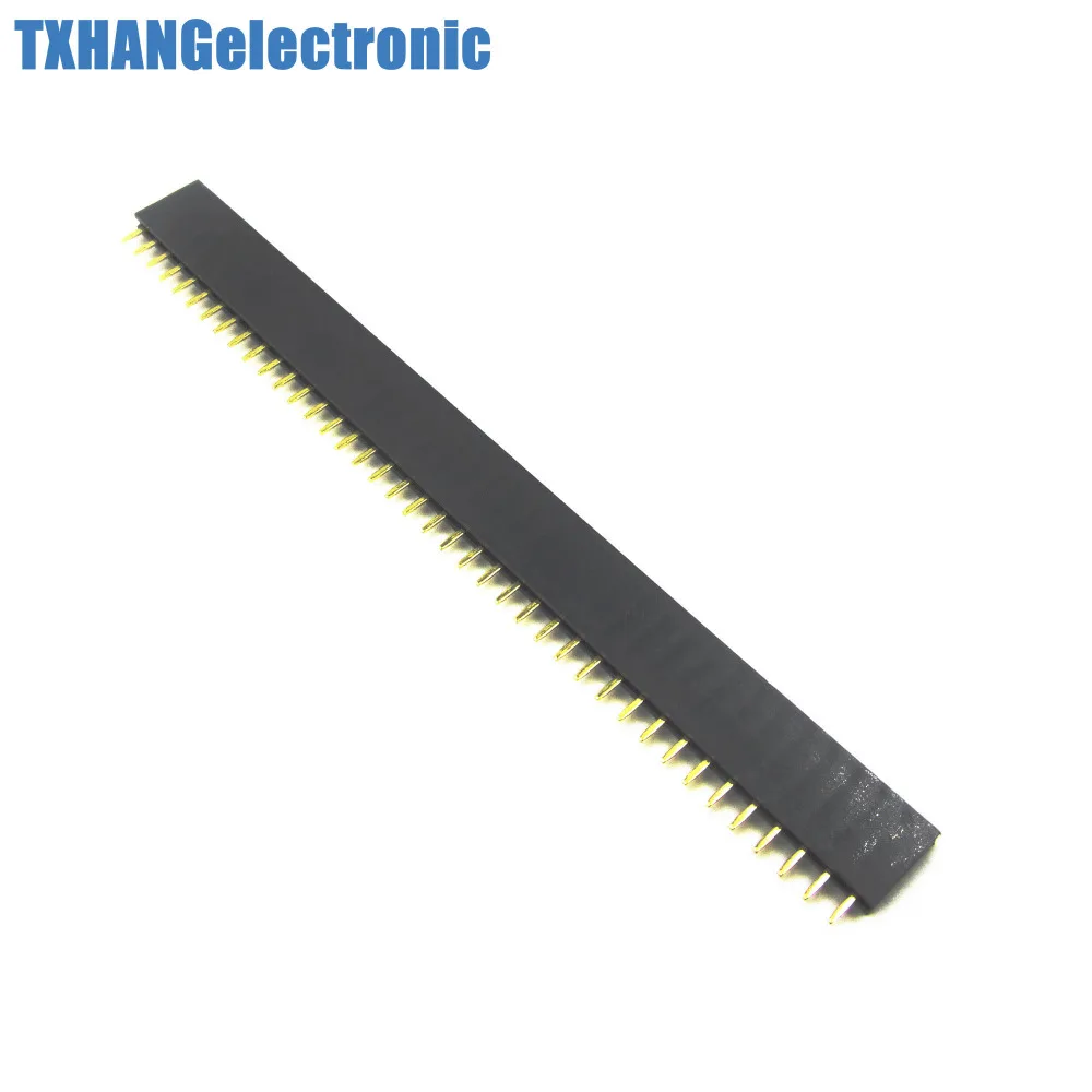 10PCS 40Pin 2.54mm Single Row Straight Female Pin Header Strip