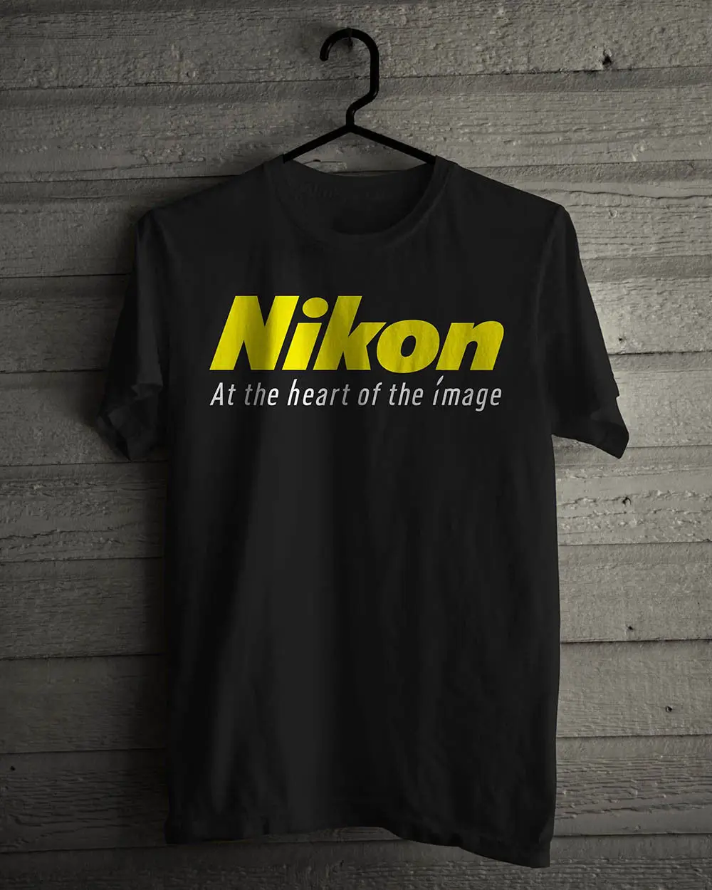 Новый профессиональный Nikon фотография Черная футболка с коротким рукавом Размер