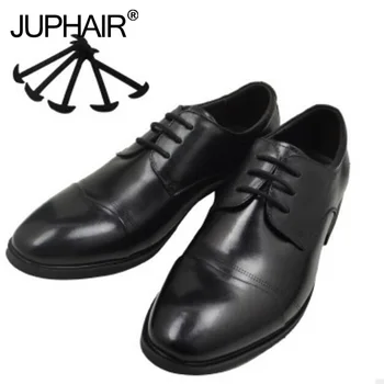 

New 1 Sets12 pcs Black Round Creative No Tie Shoelaces Elastic Silicone Laces Men Women Fashionable Elastic Trainers Shoe Laces