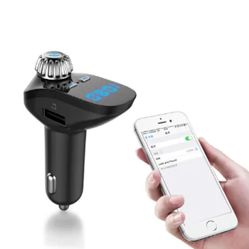 

Car Bluetooth Kits MP3 Player FM Transmitters Launch Function Bluetooth Hands-free Calling Receiver Car Charger Adapter