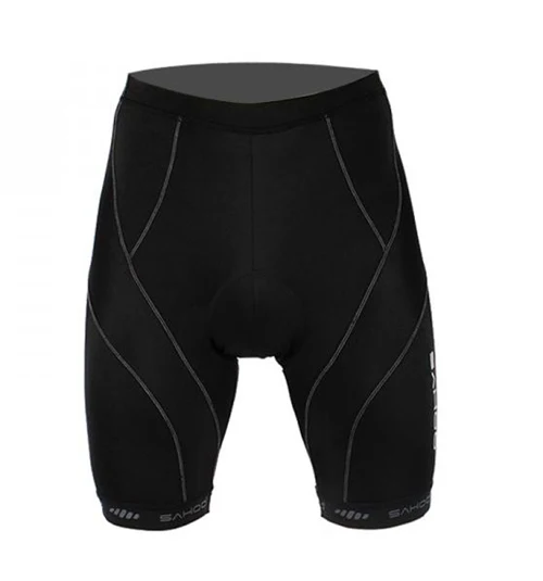 SAHOO Для мужчин на велосипеде, мотоцикле, спортивные губка нижнее белье с подкладками шорты M-XXL - Цвет: Black