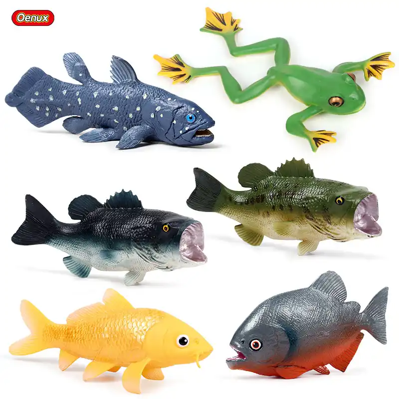 action figure with fish