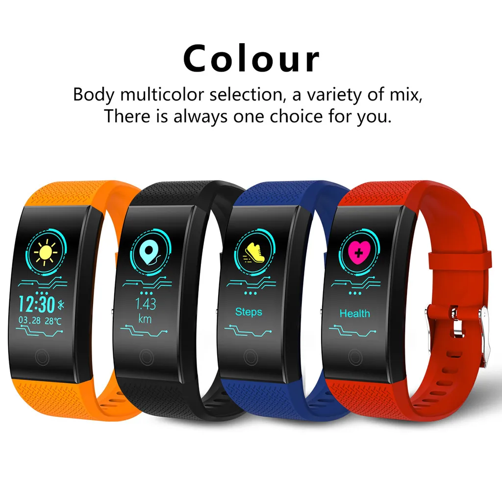 

QW18 Smart Watch Blood Pressure Heart Rate Monitor Sleep Sports Fitness Tracker For Amazfit Bip Smartwatch Watches Smartband