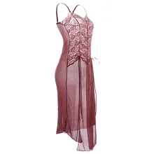 S m l xl XXL 3XL 5XL 6XL пикантные эротические костюмы Babydoll платье женское длинное сексуальное кружевное белье размера плюс Эротическое платье 8166