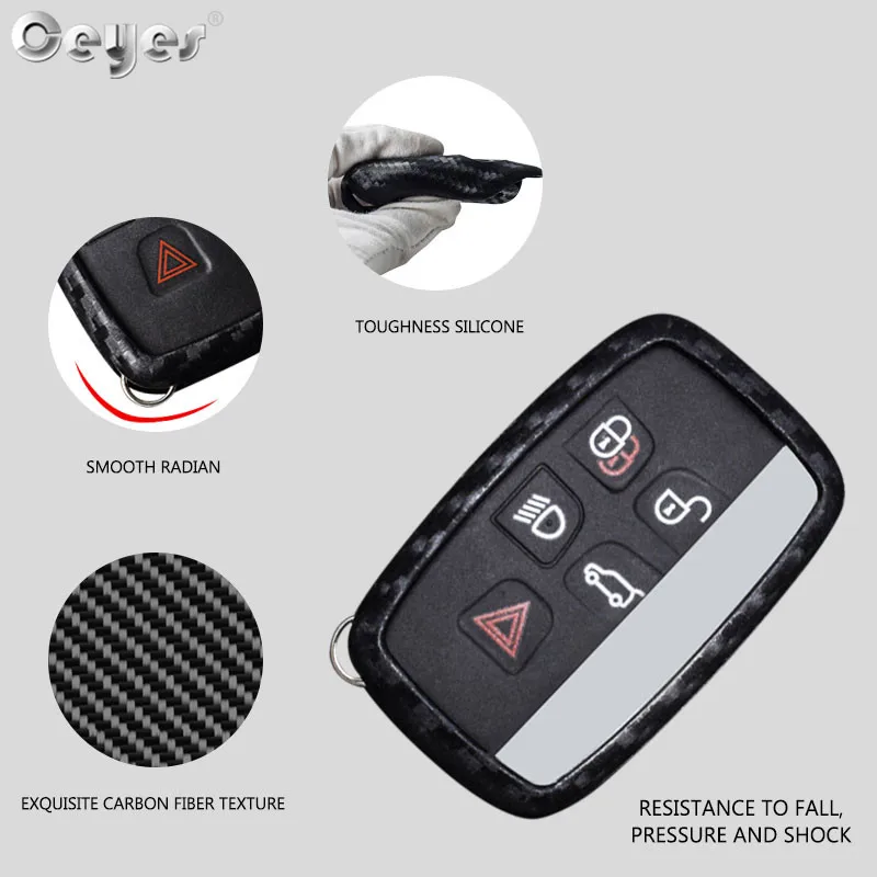 Carbon fiber key coverjpg for LAND ROVER (13)