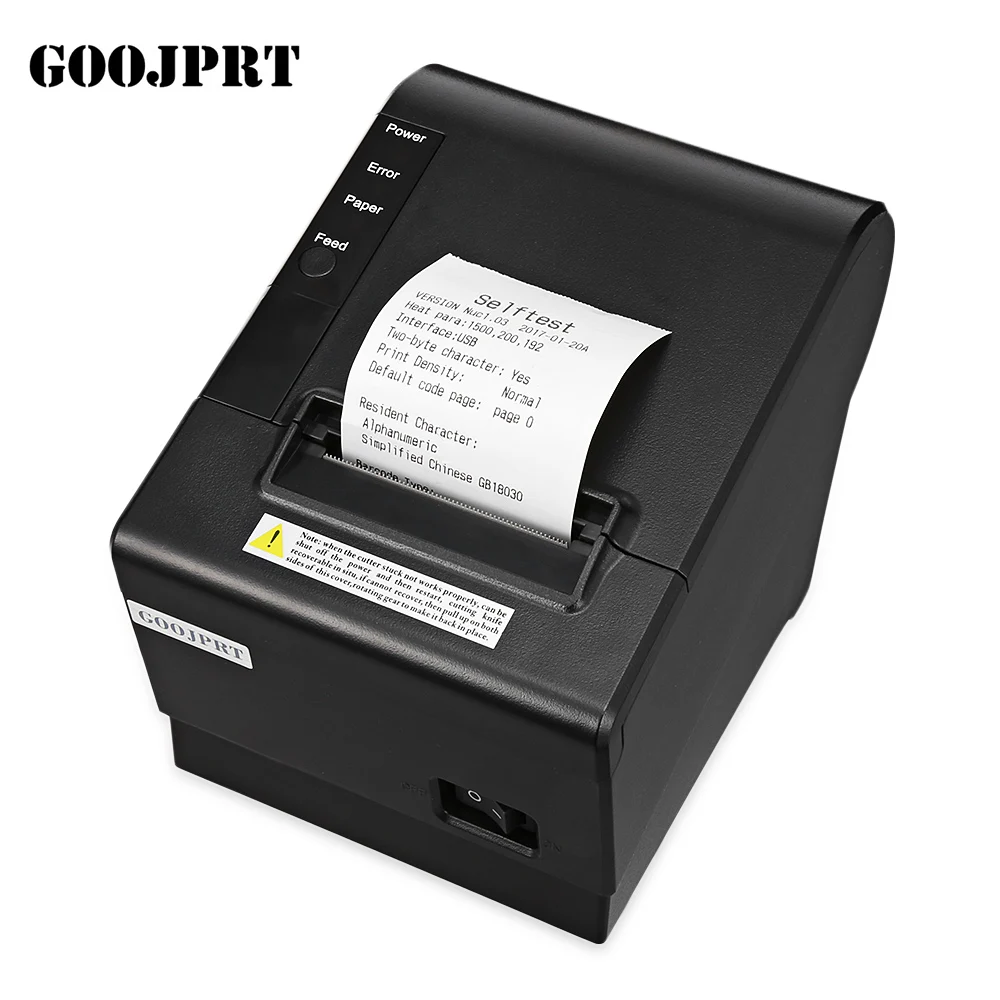 

GOOJPRT JP58DC Bluetooth Wireless Thermal Printer 58mm with Cutter Receipt Printing Machine USB Type - B for Android iOS
