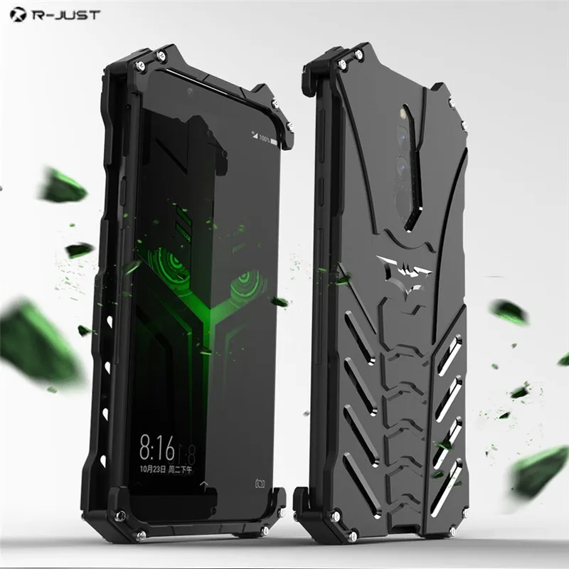 

R-JUST For Xiaomi Mi Black Shark Helo Ultra Thin Metal Shockproof Case For Xiaomi Black Shark 2nd Helo Game Phone Hard Cover