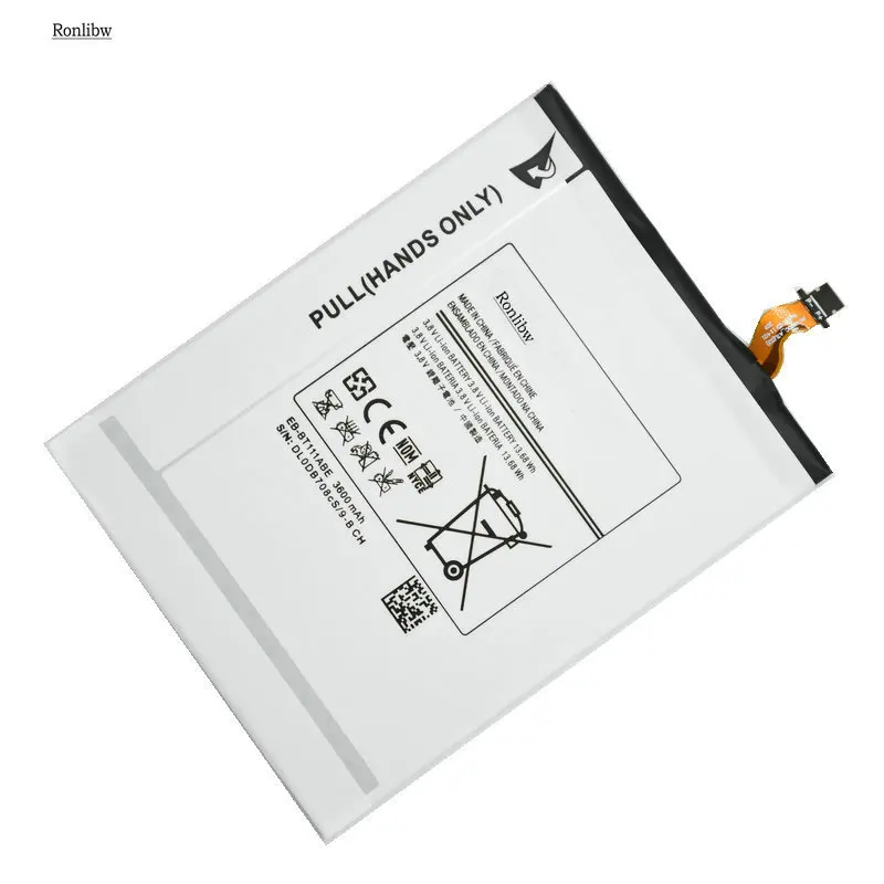 Ronlibw 5 шт. Батарея EB-BT115ABC Абэ EB-BT111ABE Замена для Samsung Galaxy Планшет Lenovo Tab 3 Lite 7 3g SM T111 T110 T115