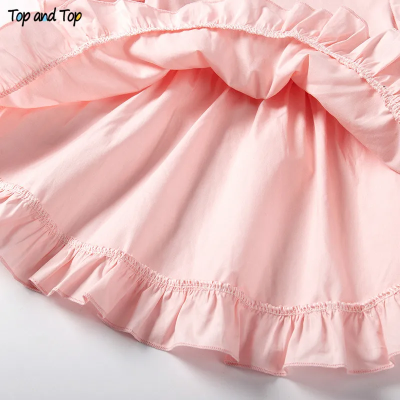 Top and Top baby girls clothing sets 2019 summer infant petal short sleeve t-shirts pants 2pcs toddler newborn girl clothes baby knitted clothing set