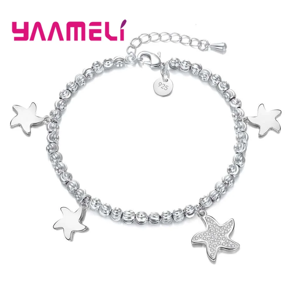 YAAMELI Лидер продаж Star подарок Стерлинг 925 Серебряные ювелирные изделия для дам прекрасный новый Последние браслеты, браслет повесить