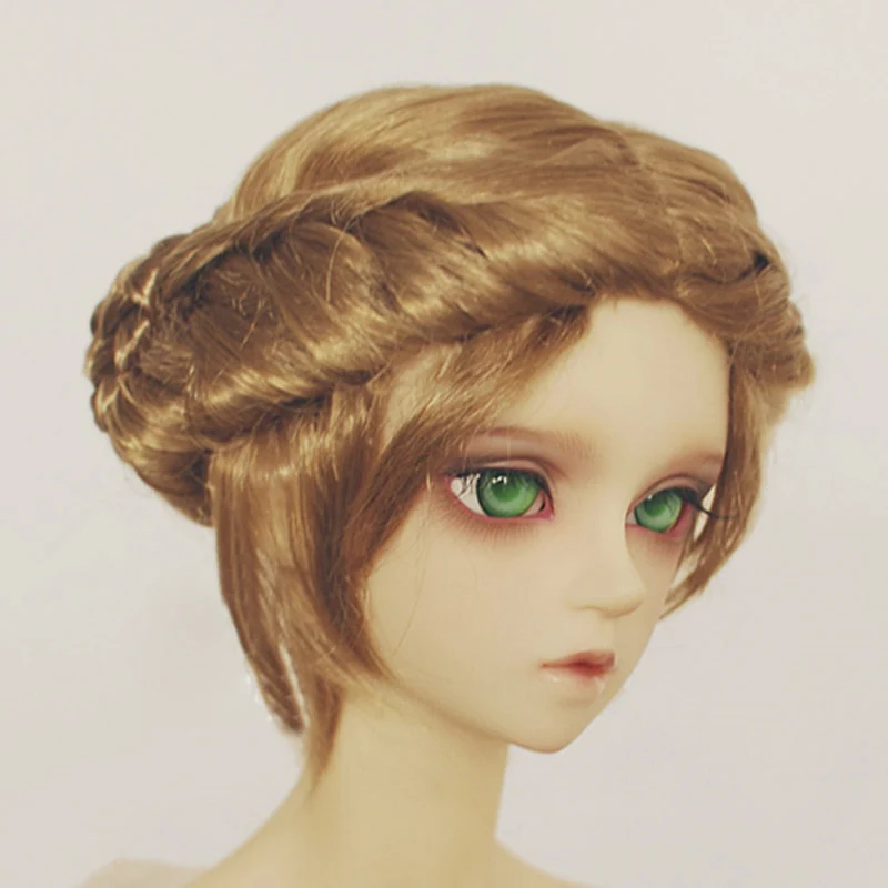 Allaosify 1/3 1/4 1/6 BJD парики принцесса оплетка джеррышника Многоцветный Искусственный мохер парик для куклы bjd волосы