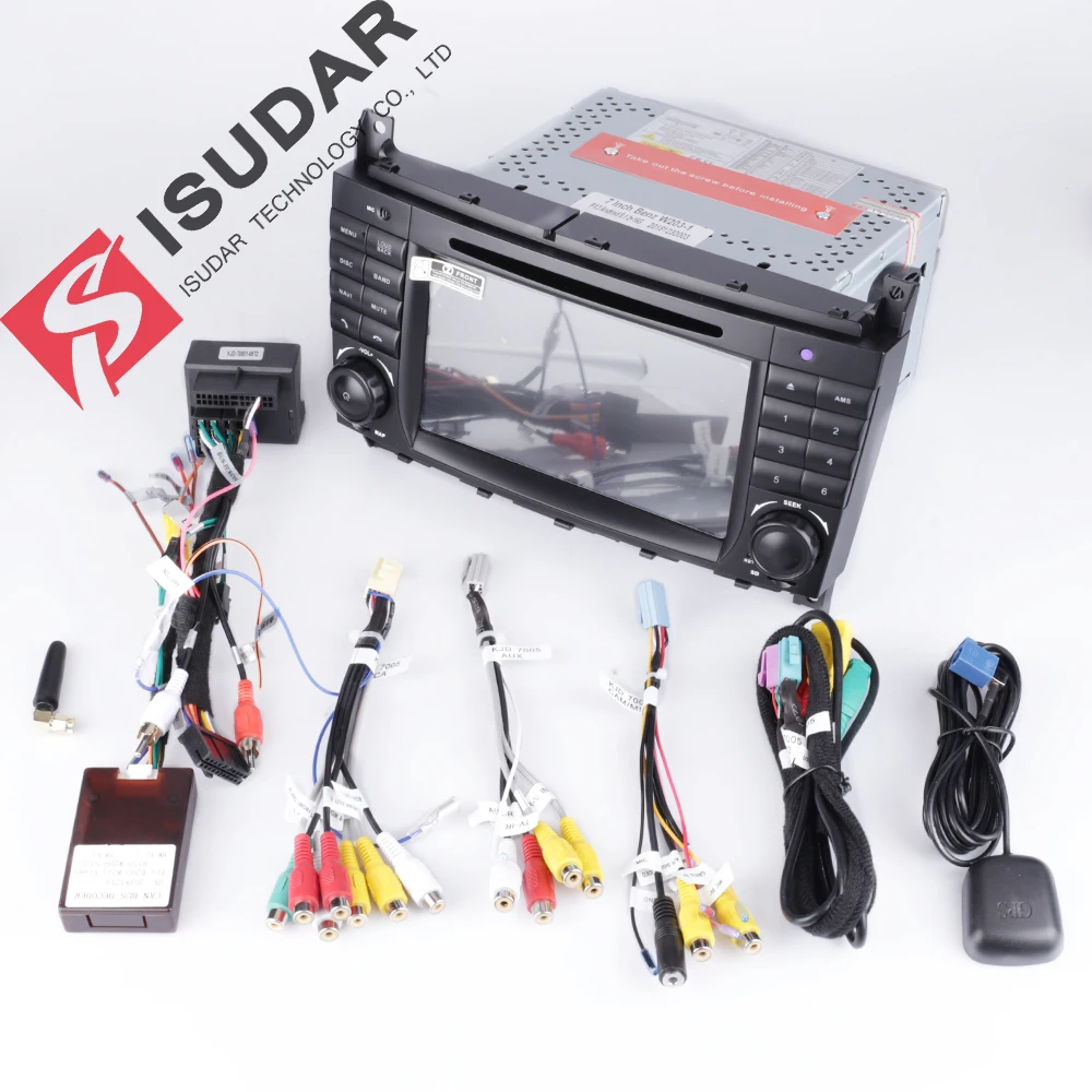 Excellent Isudar Car Multimedia Player GPS Android 9 2 Din DVD Automotivo For Mercedes/Benz/Sprinter/B200/B-class/W245/B170/W169 Radio DSP 5