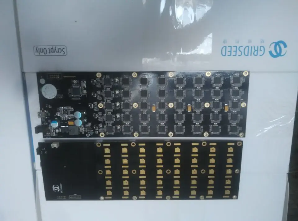 Б/у Майнер 5 2 6 м Gridseed blade два pcbs в комплекте с кабелями только нужно 100 120 Вт лучше